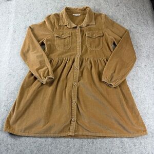 American Eagle  Women’s Tan/Brown Corduroy Flowy Button Up Dress Size XS